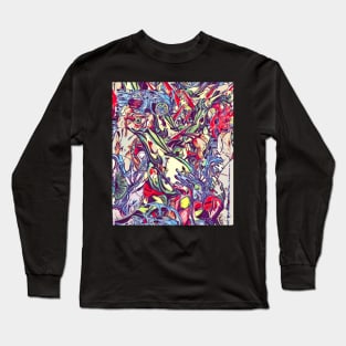 Collage of horror. Of eyeballs and grim stuff Long Sleeve T-Shirt